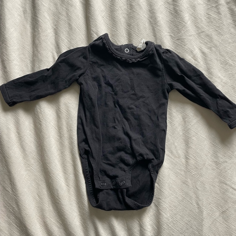 H&M Black Baby Bodysuit